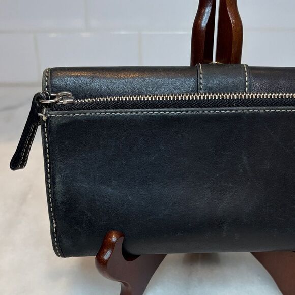 Coach Wallet Signature Stripe Leather Full Sized Wallet (#3) - Picture 5 of 16